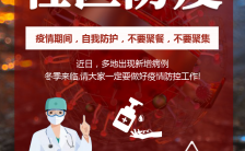 红色扁平简约社区防疫安全春节防疫志愿者招募H5模板缩略图