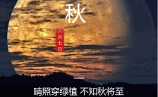 黄色抒情中国风立秋传统二十四节气企业宣传海报缩略图