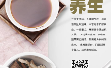 中国风小清新医疗行业三伏天养生茶促销宣传介绍海报缩略图