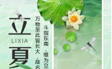  中国风二十四节气之立夏产品宣传手机海报缩略图