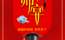 酒店宣传谢师宴活动促销宣传喜庆红H5模板缩略图