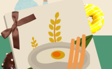 卡通简约个性餐厅美食秘籍菜品宣传通用H5模板缩略图