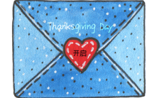 感恩节祝福创意可爱卡通信封通用模板缩略图