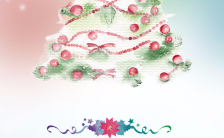 浪漫温馨圣诞节企业个人祝福贺卡通用模板缩略图
