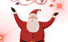 可爱卡通清新风圣诞节活动邀请函通用模板缩略图