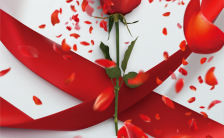 玫瑰心形彩带元素求爱表白爱的祝福爱情情人节纪念相册缩略图