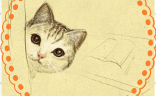 手绘可爱猫咪手机海报缩略图